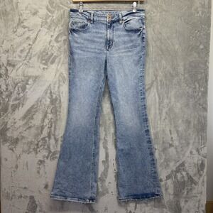 Edgely Women's Denim Flare‎ Jeans Size 12 High Rise Flare(33x32.5) Stretch